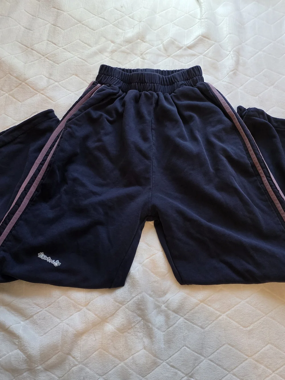 Kuromi Two-Piece Track Set - Navy and Mauve/ Light Purple